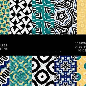 Zaria Seamless Patterns Bundle,  digital paper pack. Patterns Spring background bundle printable