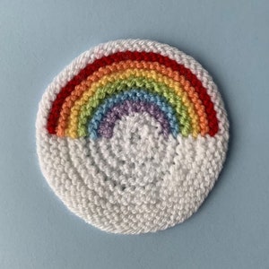 Rainbow Tea Coaster Digital Crochet Pattern PDF, Digital PDF Patterns, PDF Crochet Patterns, Gift for her, Crochet lover gift