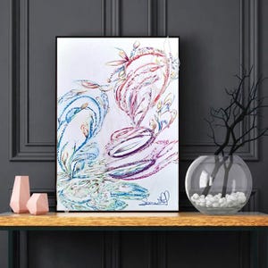Affiche Polarités Féminine & Masculine  Art Spirituel et Visionnaire  Impression Fine Art sur Papier 230 g
