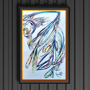 Affiche numérique Le Fil  Art Visionnaire & Spirituel  Illustration Symbolique et Vibratoire