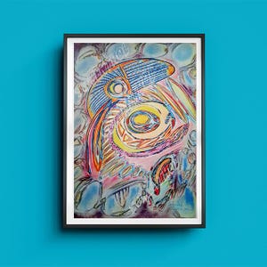Affiche Monde Éthérique  Illustration Fantastique  Impression Artistique