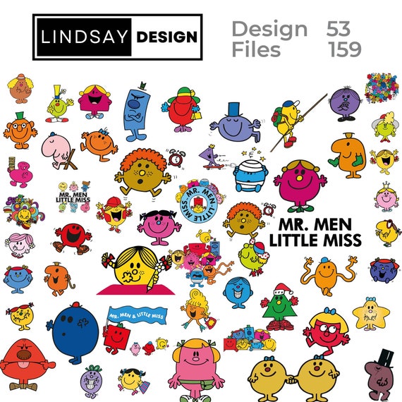Mr Men & Little Miss - Carta da regalo, 10 fogli, formato 70 x 50 cm, prodotto ufficiale responsabile