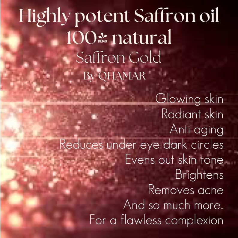 Highly potent Saffron Oil image 2