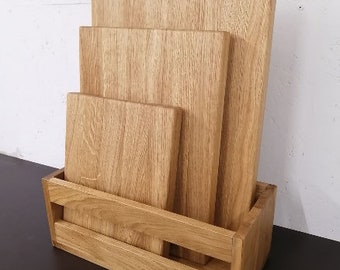 Set of cutting boards with drawer