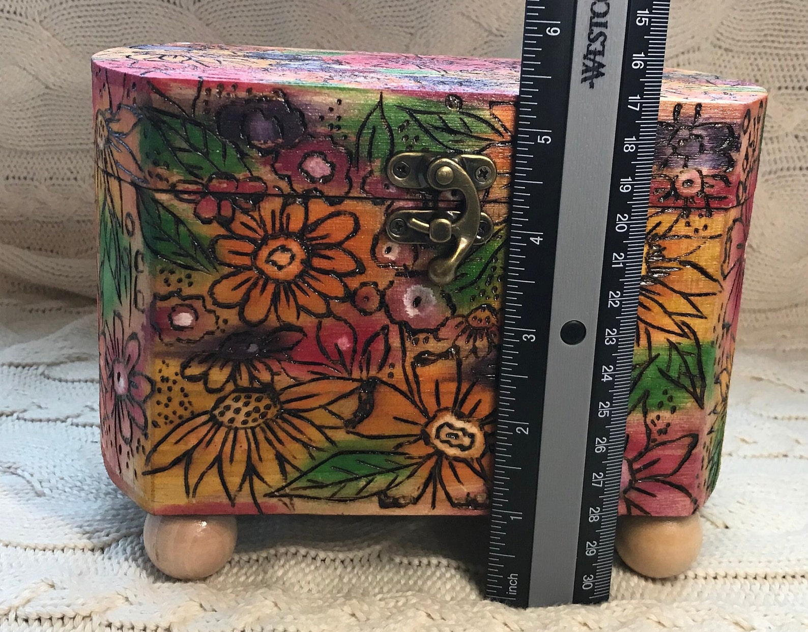 Hand Crafted Wood Burned Custom Box - Etsy