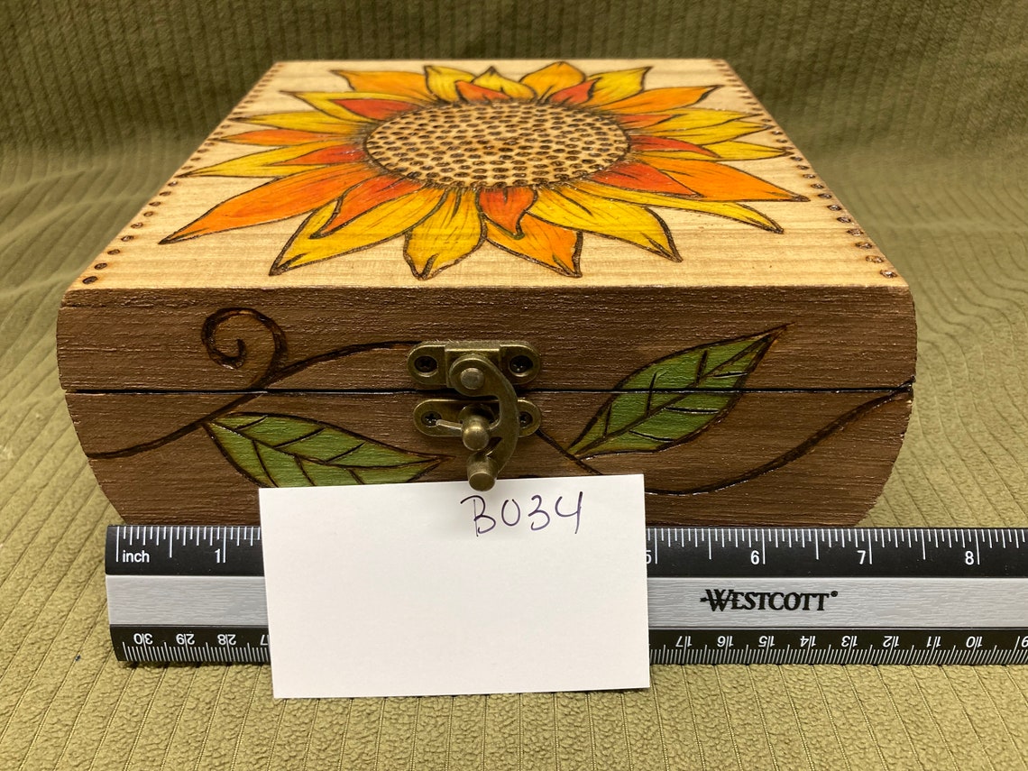 Hand Crafted Wood Burned Custom Box - Etsy