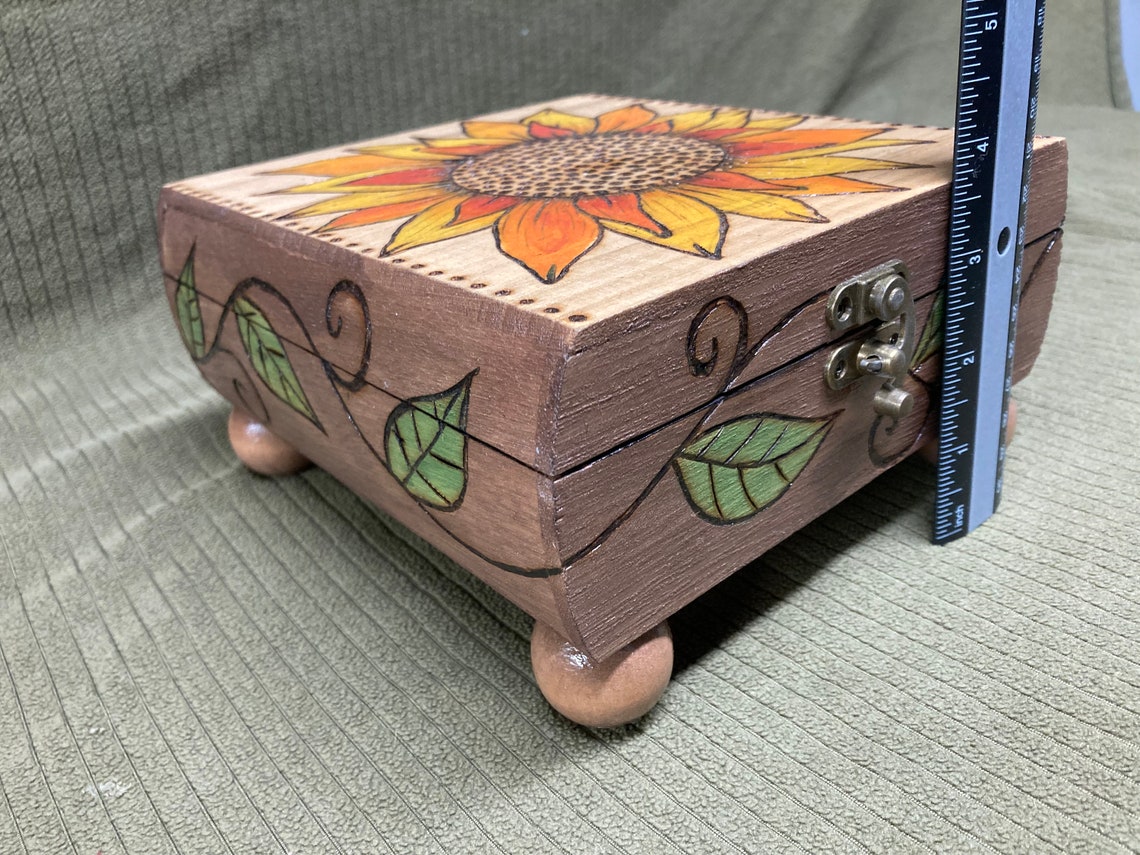 Hand Crafted Wood Burned Custom Box - Etsy