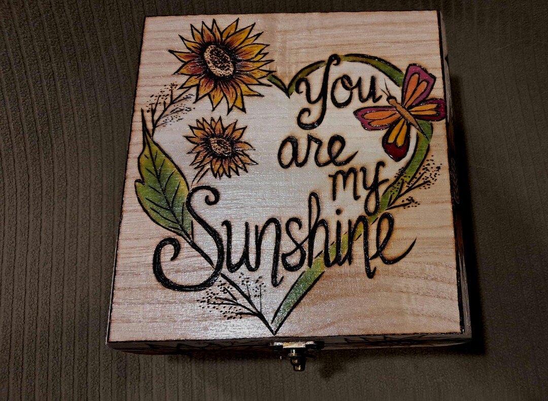 Hand Crafted Wood Burned Custom Box - Etsy
