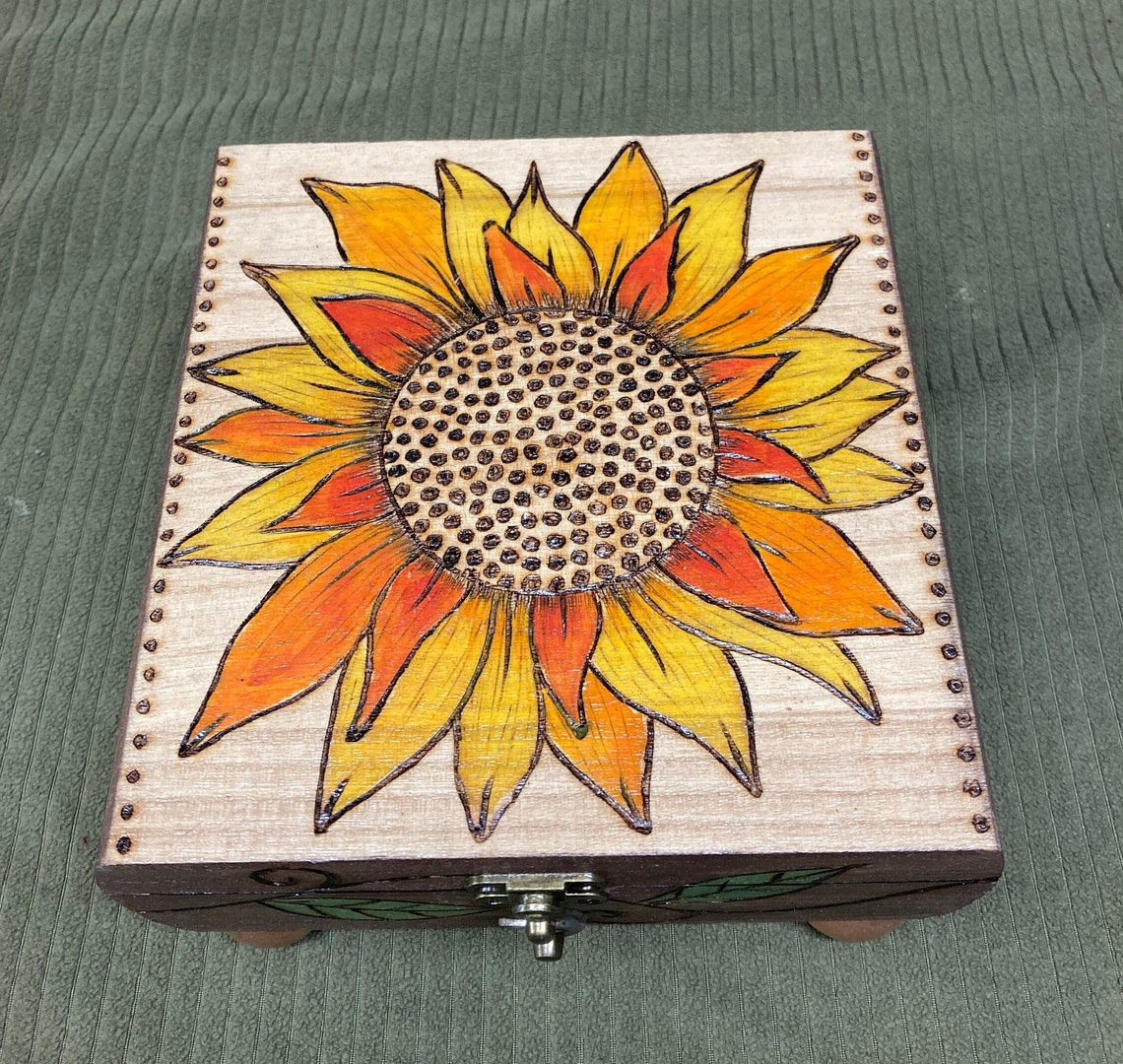 Hand Crafted Wood Burned Custom Box - Etsy