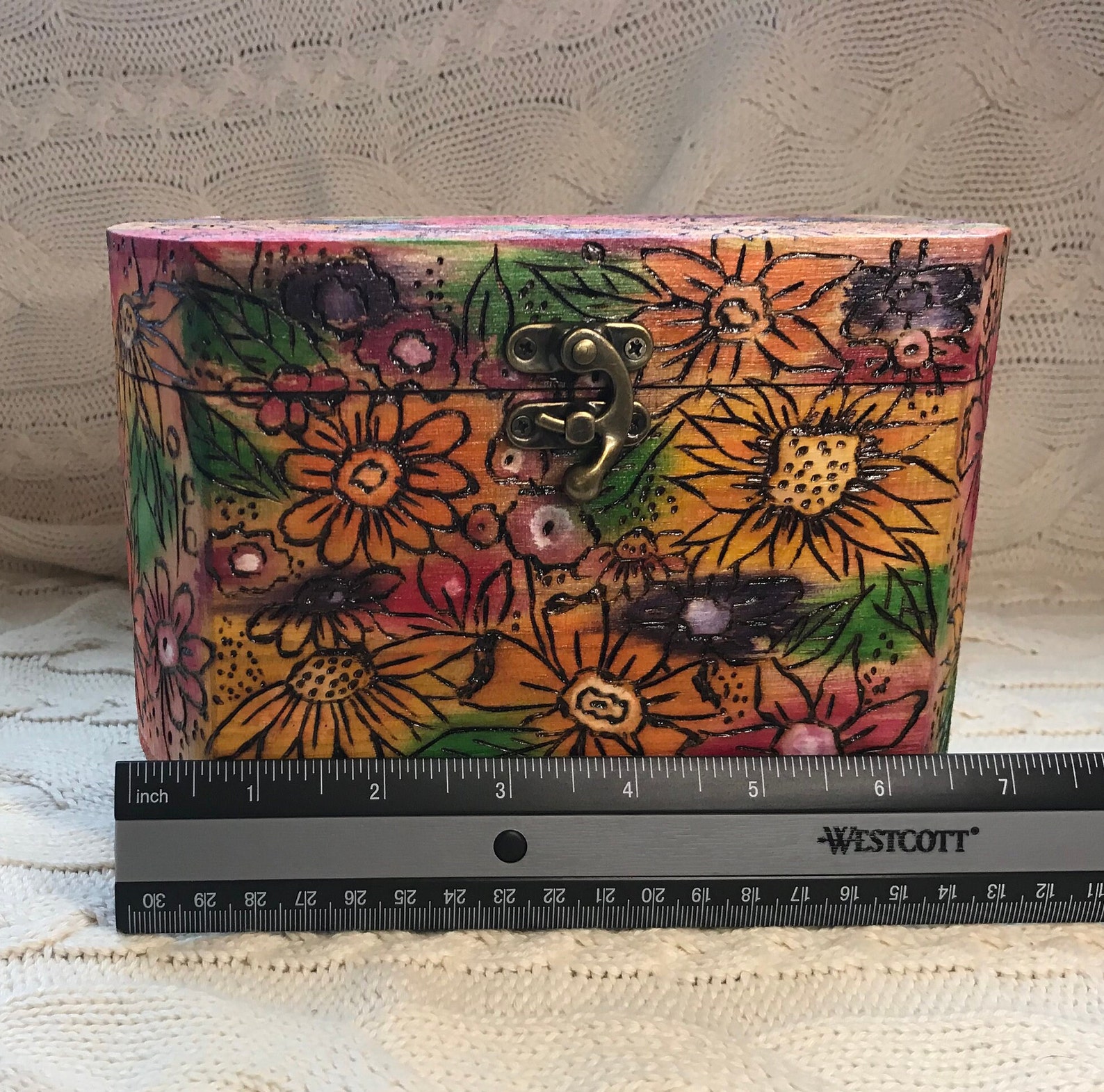 Hand Crafted Wood Burned Custom Box - Etsy