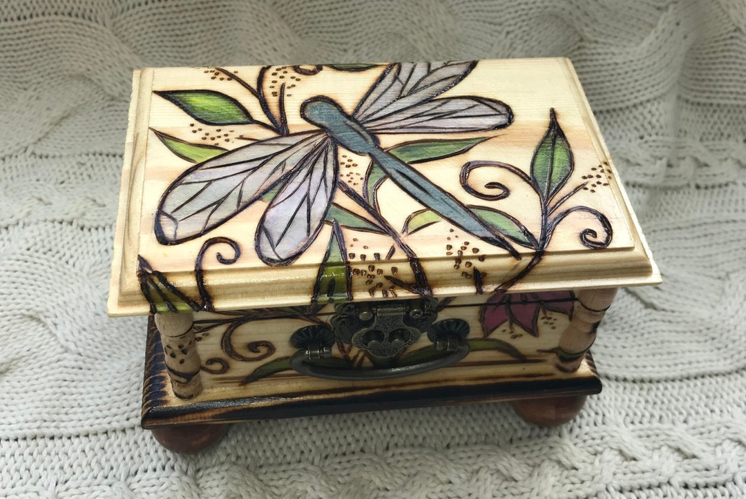 Hand Crafted Wood Burned Custom Box - Etsy