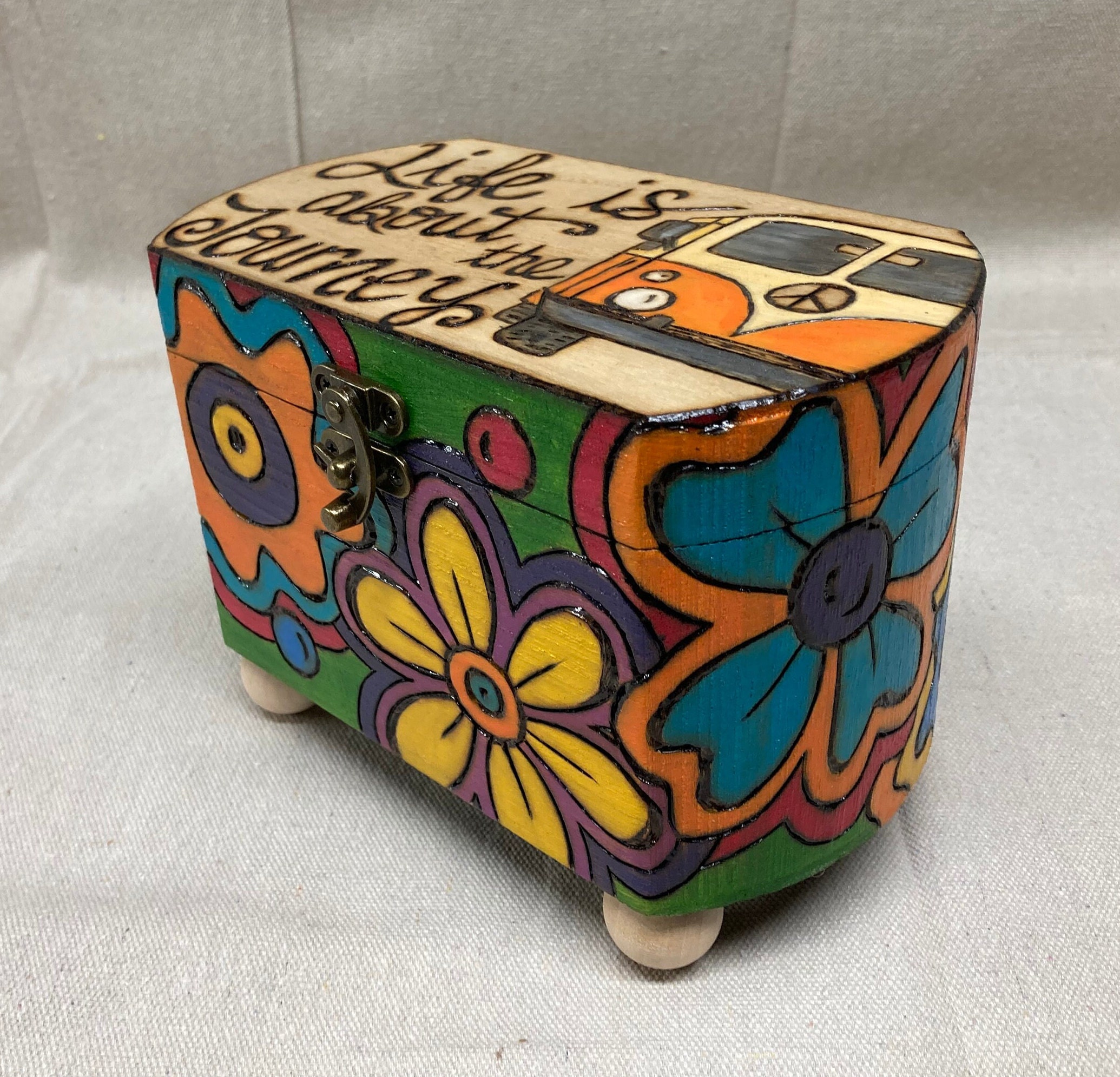 Hand Crafted Wood Burned Custom Box - Etsy