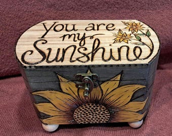 Hand Crafted Wood Burned Custom Box - Etsy