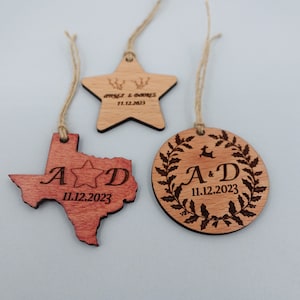 Cadeaux de communion rustiques en bois, Cadeaux de mariage personnalisés pour les invités en gros, Décorations de Noël en bois