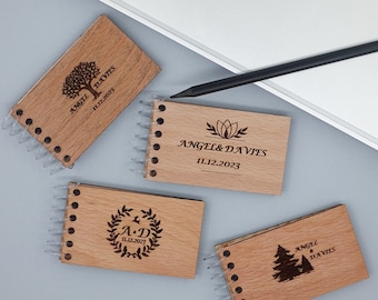 Custom Notebook Favors, Personalized Notebooks Christmas Gifts, Mini Notebooks Guest Gifts Bulk