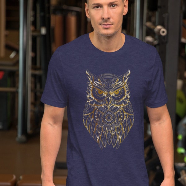 Owl Shirt for Men, Graphic Tees for Men, Mens Clothing, Owl Tshirts, Owl Gifts for Men