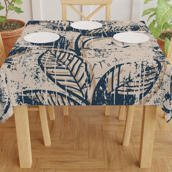 Vintage Cotton Block Print Tablecloth Square/Rectangle/Round Custom Table Cover
