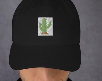 CACTUS Baseball Hat, Embroidered Dad Cap • Succulent Cacti Desert Plant • Unstructured Six Panel • Adjustable Strap Back