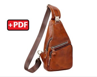 Retro Style Sling Bag Schnittmuster | Unisex Umhängetasche | PDF-Schnittmuster
