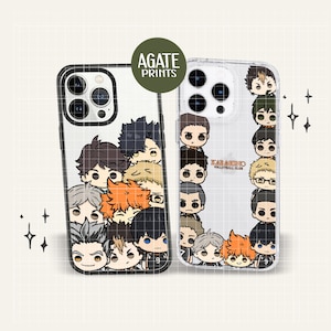 Karasuno Volleyball Chibi Phone Mobile Case for iPhone and Samsung