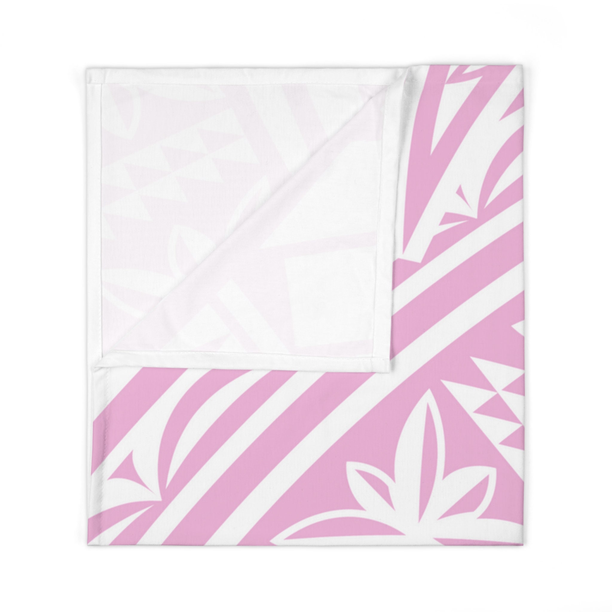 Pink Blanket, Polynesian Pattern, Tribal Print, Baby Swaddle Blanket ...