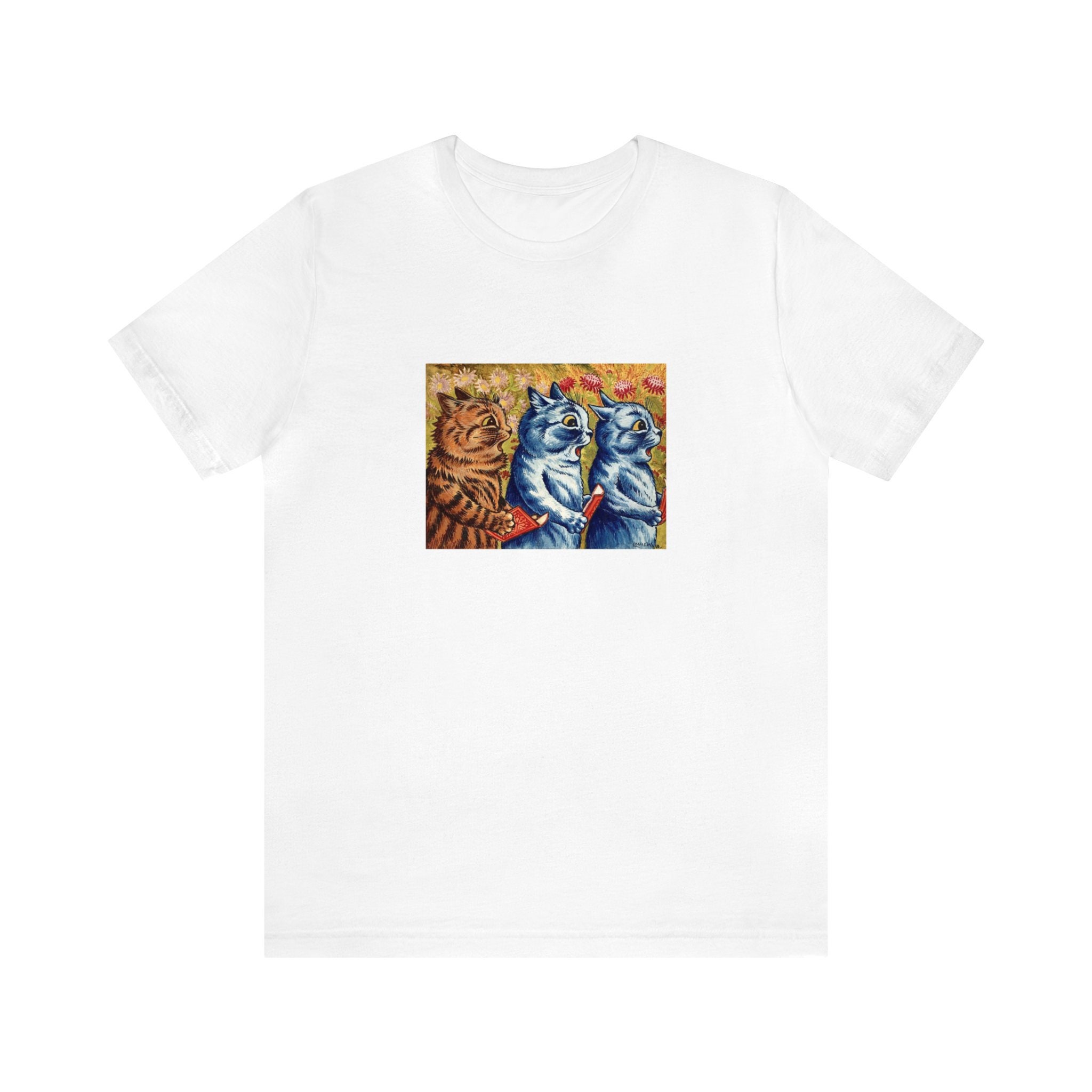 Cats Singing Choir Louis Wain Retro Vintage T-shirt
