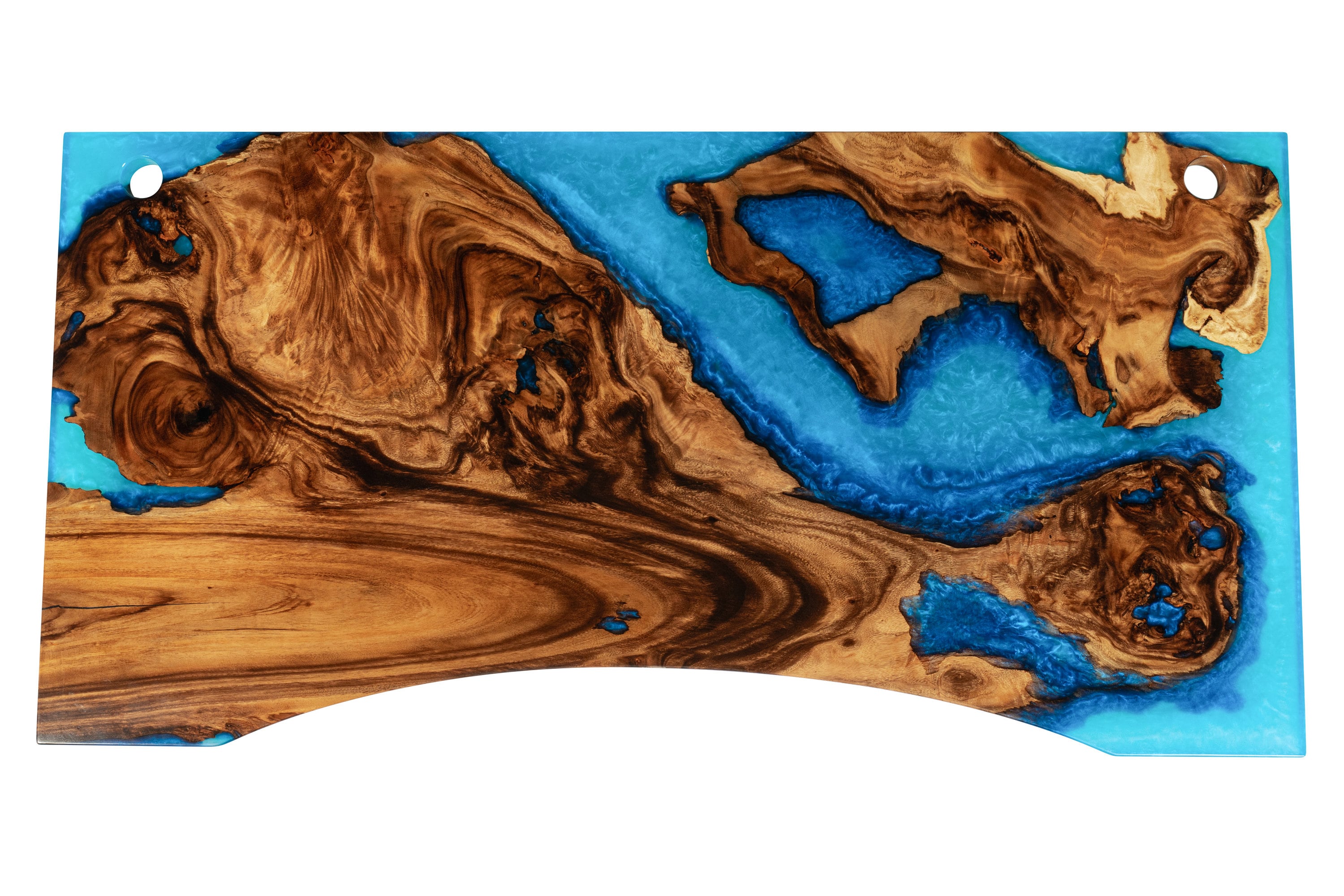 Epoxy Resin Wood Standing Desk Table Top: Ergonomic Computer Table
