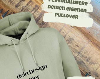 bestickt personalisiert Pullover Ultra Heavy Hoodie Wunschtext customized Geschenk Unisex