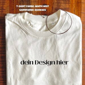 bestickt personalisiert TShirt Shirt Wunschtext customized Geschenk Unisex Bild 3