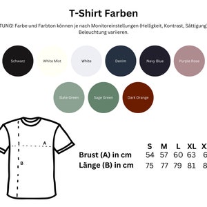 bestickt personalisiert TShirt Shirt Wunschtext customized Geschenk Unisex Bild 5