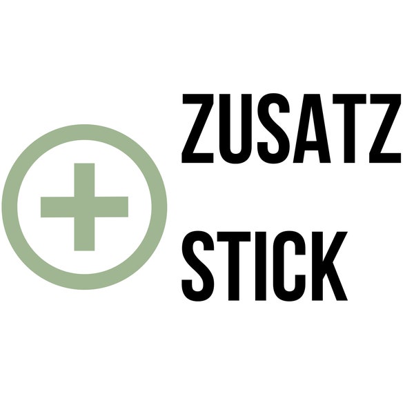 EXTRA: Zusatz Stick für den personalisierten Hoodie, Pullover, T-Shirt