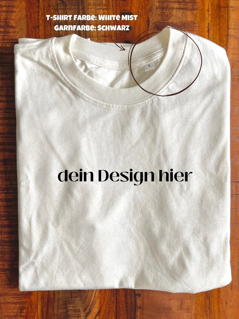 bestickt personalisiert TShirt Shirt Wunschtext customized Geschenk Unisex Bild 3