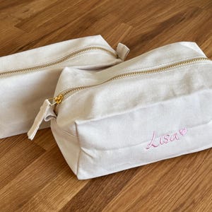 beauty case personalizzato ricamato, astuccio, trousse per il trucco, beauty case
