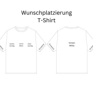 bestickt personalisiert TShirt Shirt Wunschtext customized Geschenk Unisex Bild 8