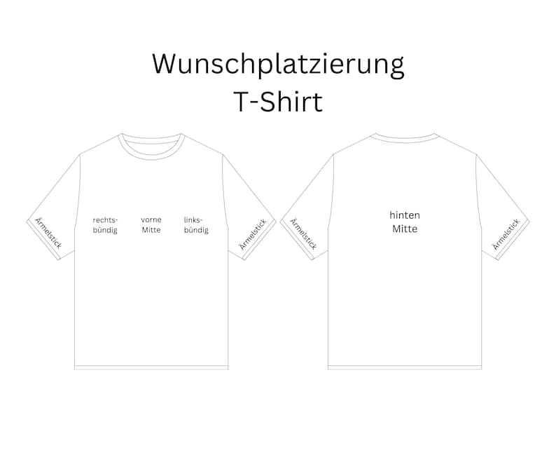 bestickt personalisiert TShirt Shirt Wunschtext customized Geschenk Unisex Bild 8