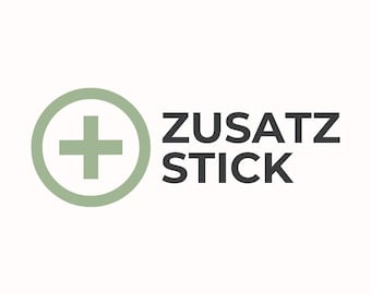 EXTRA: Zusatz Stick für den personalisierten Hoodie, Pullover, T-Shirt, Schürze
