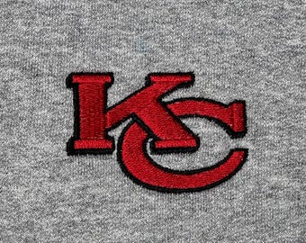 Kansas City Chiefs Embroidered Sweatshirt Chiefs Football Gear Kansas City Apparel Chiefs Fan Hoodie KC Sweatshirt