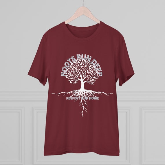Summer Unisex T-Shirt Short Sleeve Roots run deep Organic Tshirt Sustainable Spring Clothing Comfy Shirt for Family