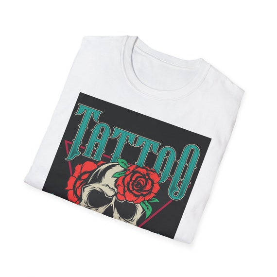 Tattoo T-Shirt Tee, Top Design Tee, Unisex SIze Shirt Tattoo Lovers, Tattoo Print Shirt