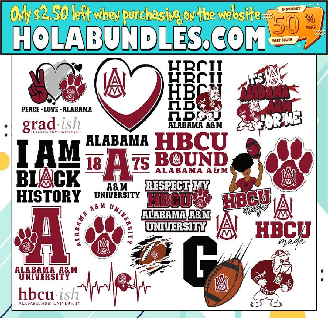 Alabama A M University Svg Bundle Celebrate Hbcu Pride With Etsy aamu-rise-alabama-a-m-university