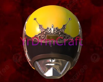 Dai Sentai yellow google v helmet STL