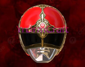 Dai Sentai red google v helmet STL