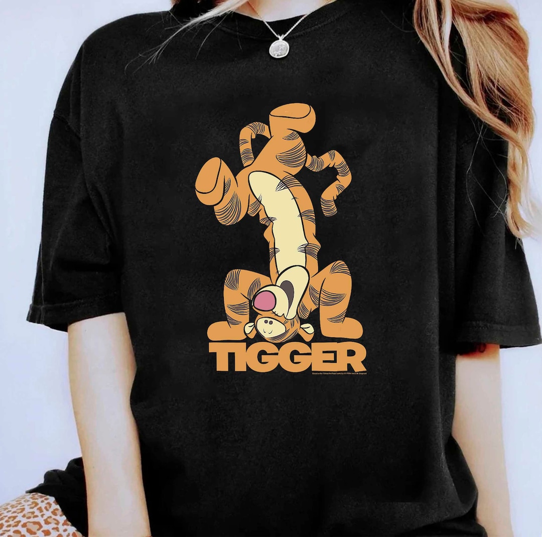 Maglietta Uomo Winnie The Pooh Tigger - T-Shirt Rossa Screziata Taglia 5XL - 6