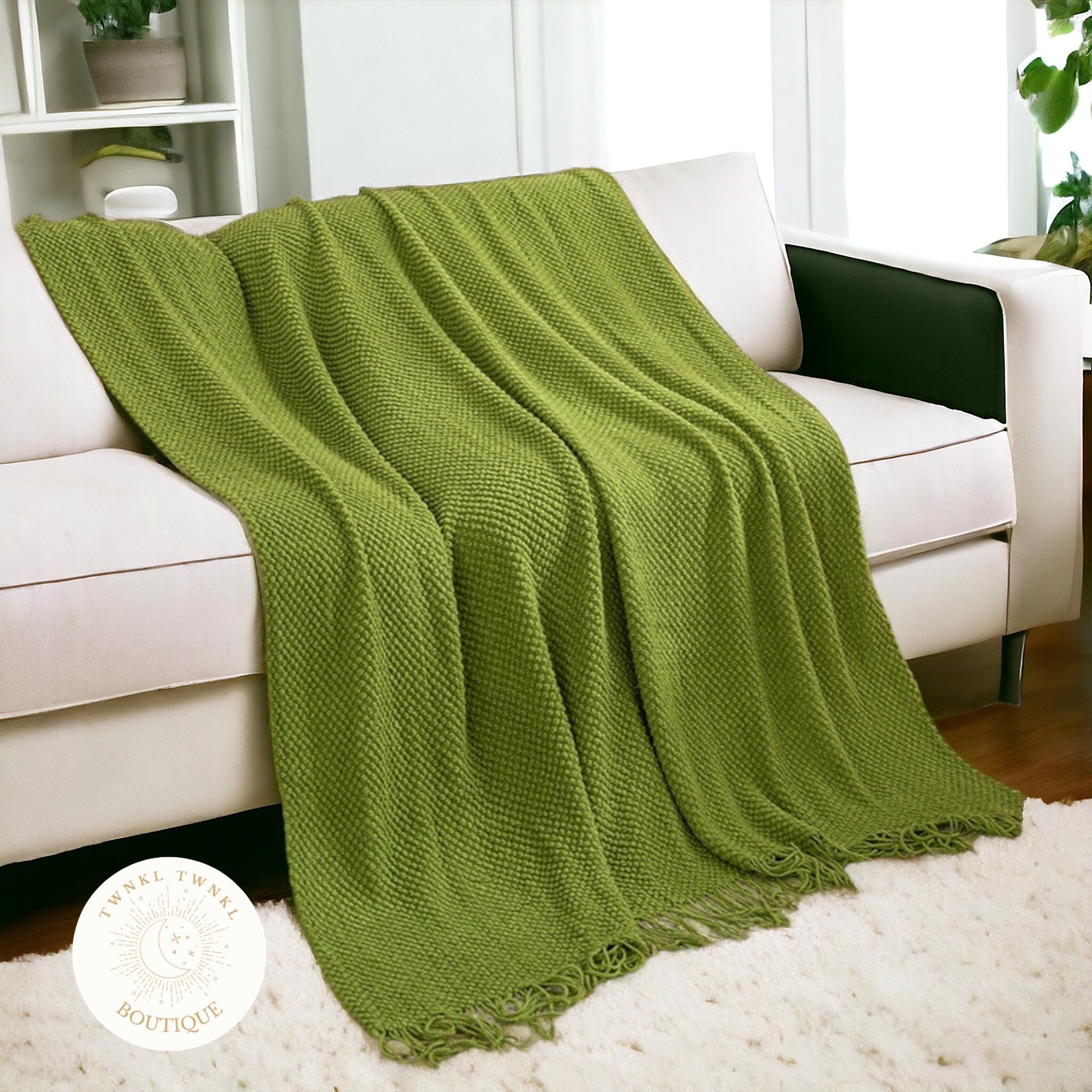 Lime Green Blanket Etsy Canada