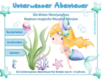 Unterwasser Schatzsuche - Meerjungfrau für Kinder von 4-6 Jahren