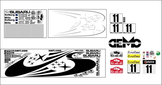 Subaru Rally Decal Kit