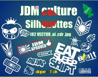 182 file di progettazione JDM in formato .cdr .ai .jpg