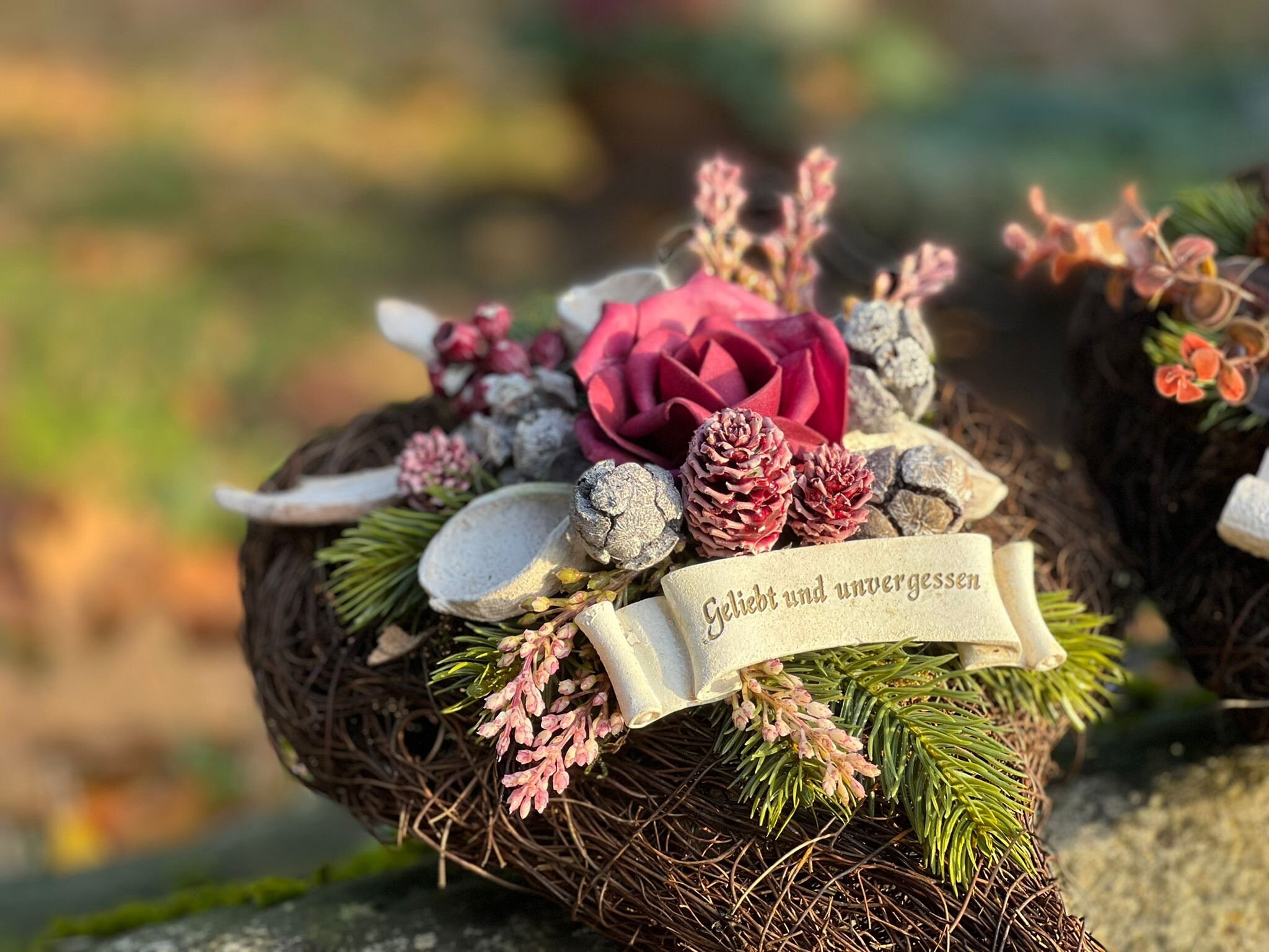 Blumen, Gestecke, Friedhof, Totensonntag, Grabgestecke Etsy.de