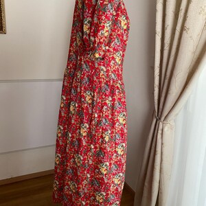 Vintage Blumenkleid: 80er Jahre Landhaus Folklore Salzburger Dirndl Bild 2