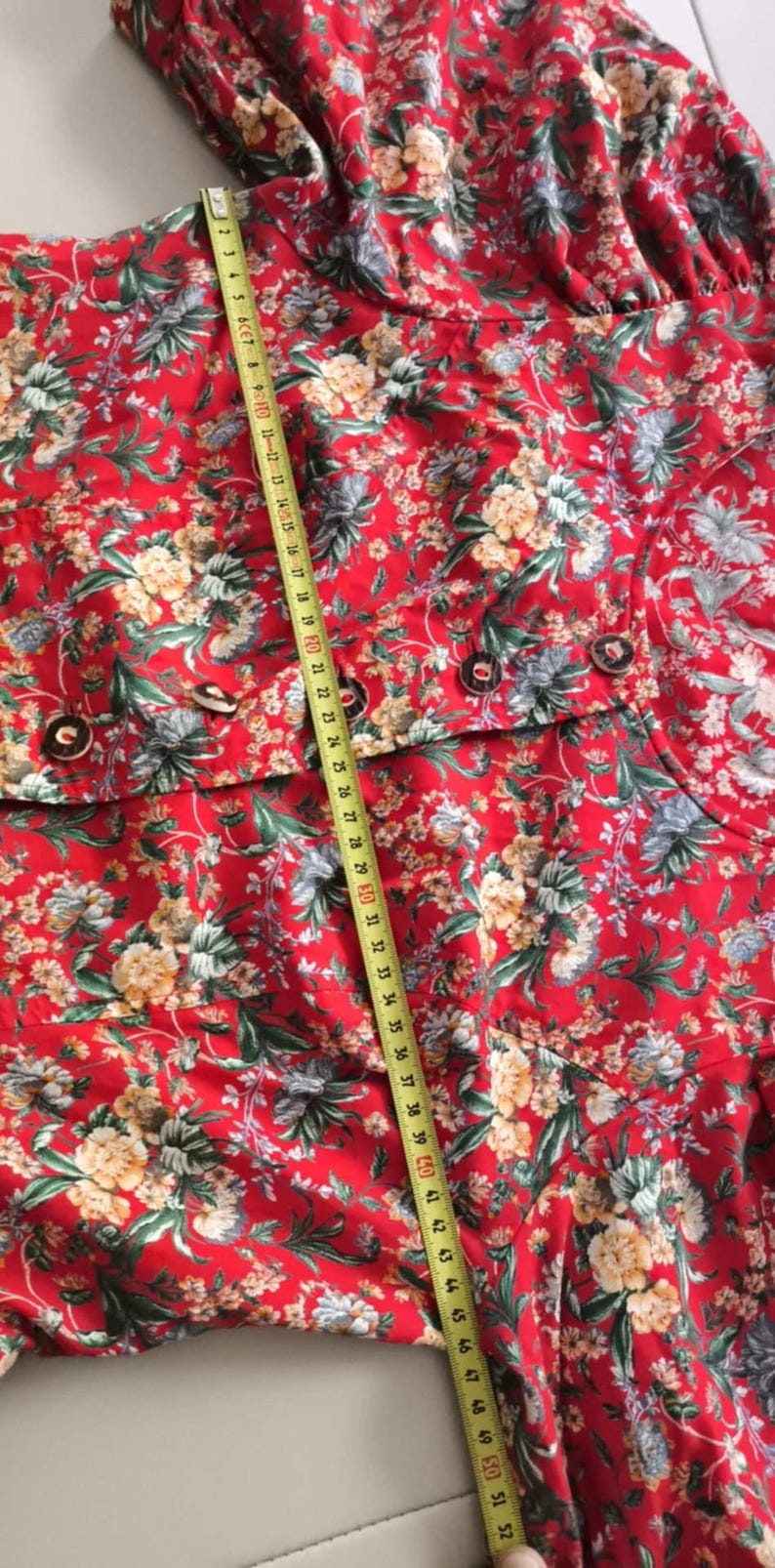 Vintage Blumenkleid: 80er Jahre Landhaus Folklore Salzburger Dirndl Bild 7